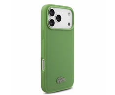 Lacoste PVC Iconic Petit Pique Metal Logo MagSafe Dėklas iPhone 18 Pro Max Estragon