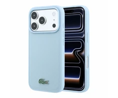 Lacoste PVC Iconic Petit Pique Metal Logo MagSafe dėklas skirtas iPhone 18 Pro Mėlyna
