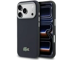 Lacoste PVC Petit Pique Semi Wrap MagSafe dėklas skirtas Apple iPhone 17 Pro Max Navy