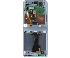 Dėklas LCD ekranas + lietimui jautrus skydelis + priekinis dangtelis Samsung F741 Galaxy Z Flip 6 5G Mėlyna (pakeitimo paketas)