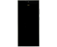 Dėklas LCD ekranas + lietimui jautrus skydelis + priekinis dangtelis Samsung S918 Galaxy S23 Ultra Pilkas Raudona (pakeitimo paketas)