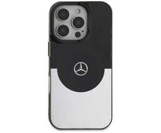 Mercedes MEHMP16L23HBIGK Apple iPhone 16 Pro 6.3" dėklas telefonui sidabro spalvos Double Layer BiColor MagSafe
