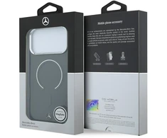Mercedes PC/TPU dvigubo sluoksnio MagSafe dėklas, skirtas iPhone 18 Pro, antracito/mėlynos spalvos