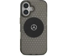 Mercedes PC/TPU Star Pattern MagSafe Apple iPhone 16 Plus dėklas telefonui juodos spalvos