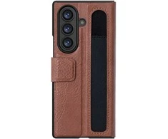 Nillkin Aoge dėklas skirtas Samsung Galaxy Z Fold 7 rudos spalvos