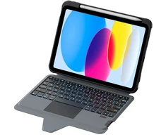Nillkin Bumper Combo PRO klaviatūros dėklas (apšviečiama versija), skirtas iPad Air 4/5/ 10.9 2020/ 11 24/25/26/ Pro 11 20/21/22, juodas