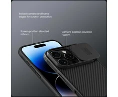 Nillkin CamShield PRO Hard Apple iPhone 16 Pro dėklas telefonui juodos spalvos