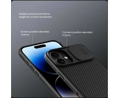 Nillkin CamShield PRO Hard Apple iPhone 16 Plus dėklas telefonui juodos spalvos