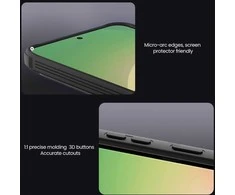 Nillkin CamShield PRO Hard dėklas skirtas Samsung Galaxy A57 skaidrus juodos spalvos