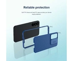 Dėklas Nillkin CamShield Pro Samsung S711 S23 FE mėlynas