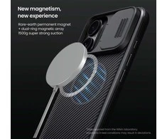 Nillkin CamShield Pro Magnetic Apple iPhone 16 – dėklas telefonui mėlynos spalvos