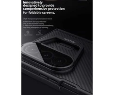 Nillkin CamShield Prop (skaidrus Lens) dėklas skirtas Samsung Galaxy Z Fold 7 juodos spalvos