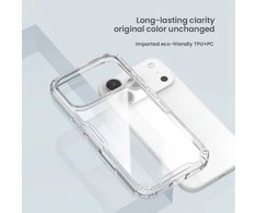 Nillkin Nature TPU PRO dėklas skirtas Apple iPhone 17 Pro skaidrus juodos spalvos