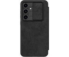 Nillkin Qin Book PRO Case for Samsung Galaxy S24 FE dėklas telefonui juodos spalvos