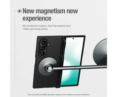 Nillkin Super Frosted FOLD Magnetic Pen Slot Back dėklas skirtas Samsung Galaxy Z Fold 7 juodos spalvos