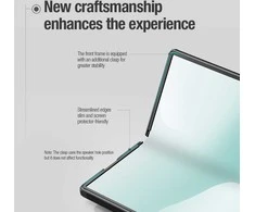 Nillkin Super Frosted FOLD Magnetic Back dėklas skirtas Samsung Galaxy Z Fold 7 juodos spalvos