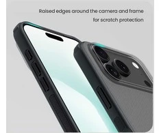 Nillkin Super Frosted PRO Back dėklas skirtas Apple Apple iPhone 17 Pro skaidrus juodos spalvos