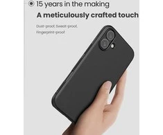 Nillkin Super Frosted Shield Pro Apple iPhone 16 – dėklas telefonui juodos spalvos