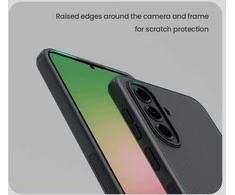 Nillkin Super Frosted PRO Back dėklas skirtas Samsung Galaxy A57 juodos spalvos