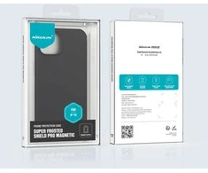 Dėklas Nillkin Super Frosted Shield Pro Magnetic Apple iPhone 15 – juodos spalvos