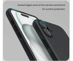 Nillkin Super Frosted PRO Magnetic Back Apple iPhone 16 dėklas telefonui juodos spalvos
