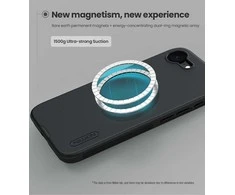 Nillkin Super Frosted PRO Magnetic Back dėklas skirtas Apple iPhone 16e juodos spalvos