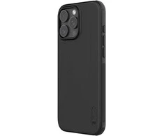 Nillkin Super Frosted PRO Magnetic Back Apple iPhone 16 Pro dėklas telefonui juodos spalvos