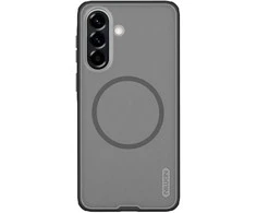 Nillkin Super Frosted PRO Magnetic Back dėklas skirtas Samsung Galaxy A57 skaidrus juodos spalvos