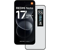 OBAL:ME 5D stiklinis ekrano apsauginis stiklas, skirtas Xiaomi Redmi Note 17 Pro Max 5G, juodas