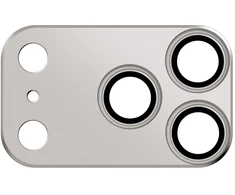 Dėklas OBAL:ME Camera Island Lens Protector skirtas iPhone 17 Pro sidabro spalvos