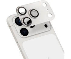 Dėklas OBAL:ME Camera Island Lens Protector skirtas iPhone 17 Pro sidabro spalvos