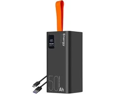 OBAL:ME EnergyPulse Powerbank 50000mAh 22.5W juodos spalvos