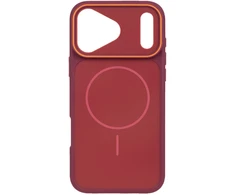 Dėklas OBAL:ME MagNetix Delta dangtelis, skirtas Apple iPhone 17 Pro/18 Pro, vyno raudona