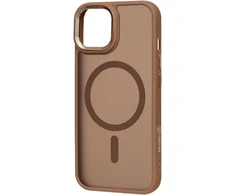 Dėklas OBAL:ME MagNetix Lumen dangtelis Apple iPhone 15, rusvos spalvos