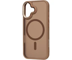 Dėklas OBAL:ME MagNetix Lumen dangtelis Apple iPhone 17 pilkai rudos spalvos