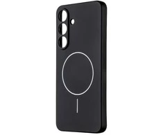 OBAL:ME MagNetix Matte TPU dėklas skirtas Samsung Galaxy S25 FE juodos spalvos