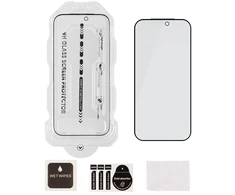 OBAL:ME Privacy 5D stiklinė ekrano apsauga su aplikatoriumi, skirta iPhone 18 Pro, juoda