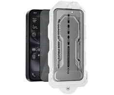 OBAL:ME Privacy 5D stiklinis ekrano apsauginis filtras su aplikatoriumi skirtas Apple iPhone 15/16 Juodas