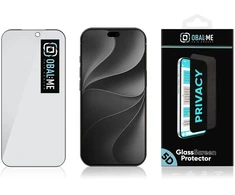OBAL:ME Privacy 5D Apsauginis stiklas ekranui, skirtas iPhone 18 Pro Max, juodos spalvos