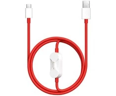 OnePlus SUPERVOOC 2in1 įkrovimo ir duomenų perdavimo kabelis 8A 1,2m raudonas