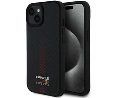 Red Bull Raudona Bull Raudona Bull Carbon Powerbar MagSafe dėklas jūsų Apple iPhone 15 juodos spalvos