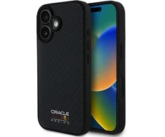 Red Bull Raudona Bull Raudona Bull Carbon Shiny Logo MagSafe dėklas jūsų Apple iPhone 16 juodos spalvos