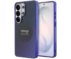Red Bull Raudona Bull Raudona Bull PC Double Layer Blended Lines Magnetic dėklas skirtas Samsung Galaxy S26 Ultra mėlynos spalvos