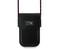 Red Bull Raudona Bull Raudona Bull PU Carbon krepšys telefonui juodos spalvos