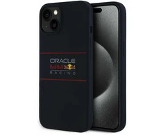 Red Bull Raudona Bull Raudonas BULL dėklas skirtas Apple iPhone 15 compatible skirtas MagSafe RBHMP15S24SIHSRV (Silicone Horizontal Centered Logo) mėlynos spalvos