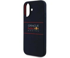 Red Bull Raudona Bull Raudonas BULL dėklas skirtas Apple iPhone 16 Plus compatible skirtas MagSafe RBHMP16M24SIHSRV (Silicone Horizontal Centered Logo) mėlynos spalvos
