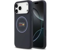 Red Bull Raudona Bull Raudona Bull Silicone Mėlyna Ring MagSafe dėklas skirtas Apple iPhone 17 Pro Max mėlynos spalvos