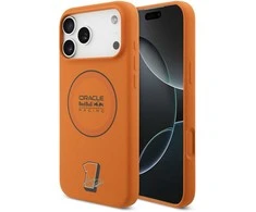 Red Bull Raudona Bull Raudona Bull Silicone Mėlyna Ring MagSafe dėklas skirtas Apple iPhone 17 Pro Max oranžinės spalvos