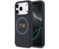 Red Bull Raudona Bull Raudona Bull Silicone mėlynos spalvos Ring MagSafe dėklas skirtas Apple iPhone 17 Pro Navy
