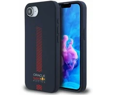 Red Bull Raudona Bull Raudona Bull Silicone Powerbar MagSafe Apple iPhone 16e dėklas telefonui mėlynos spalvos